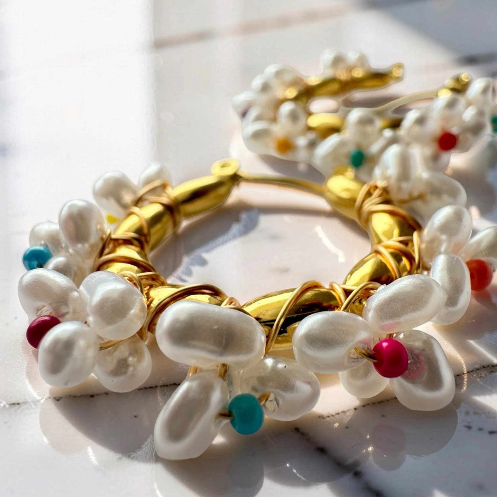 Joyful Pearl Çelik Tasarım Küpe
