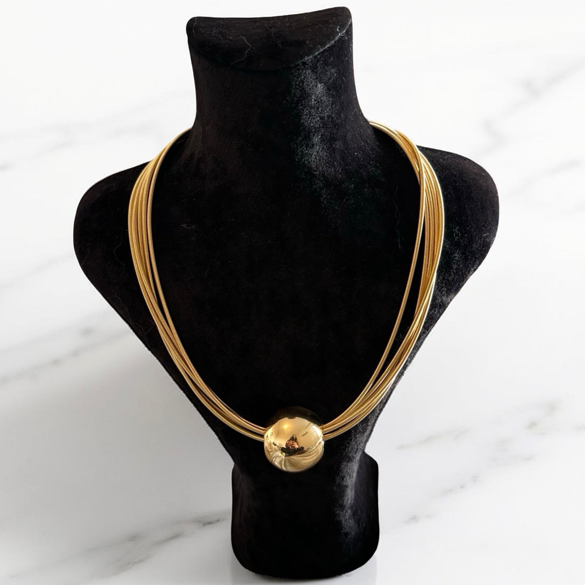 Modern Minimalist Serisi: Luna Çoklu Zincir Gold Kolye